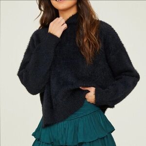 NEW WITH TAGS Altar'd State - Emory Eyelash Sweater in Black